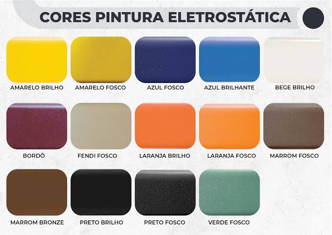 Cores de Pintura Eletrostática